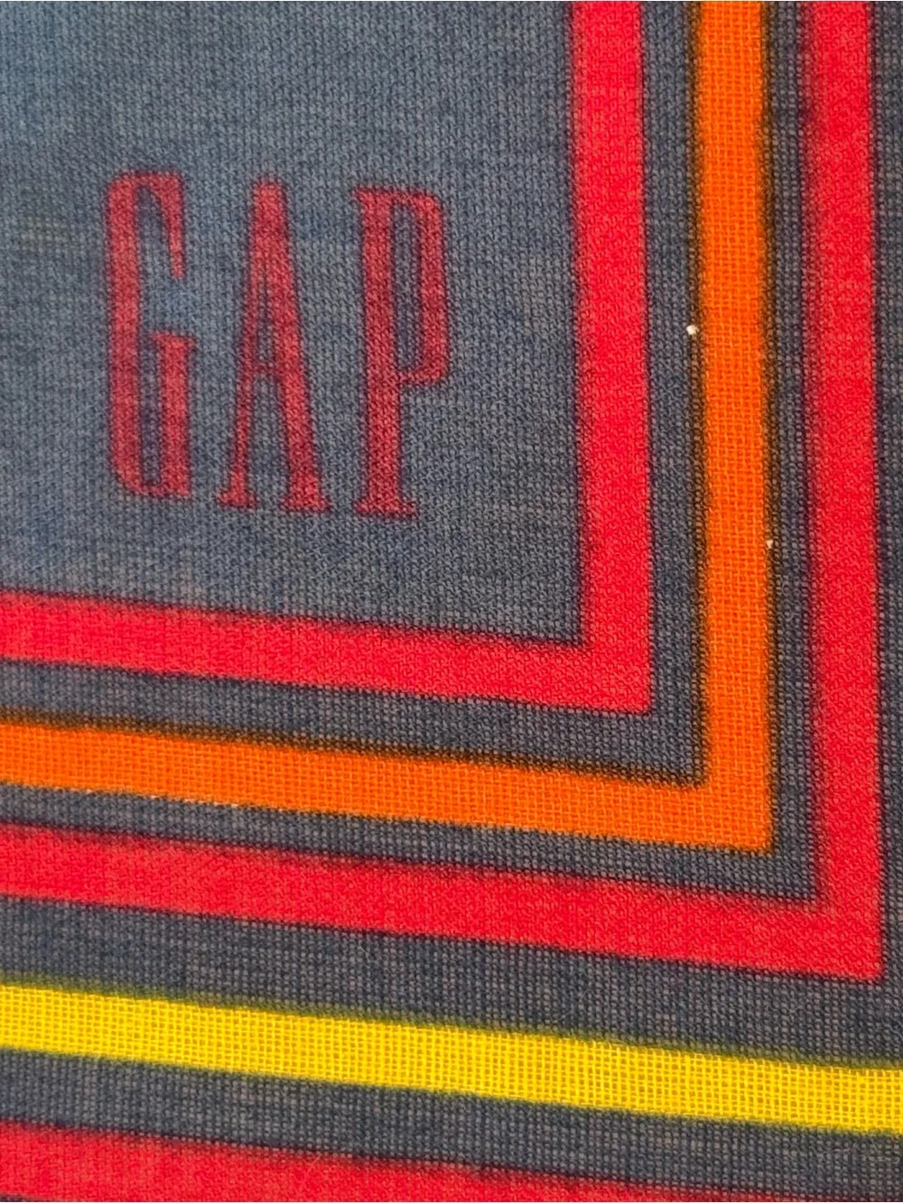Vintage Gap Square Scarf Floral